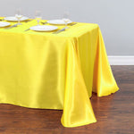 Satin Rectangular Table Cloth. Suitable for Birthday, Wedding, Banquet, Hotel, Festival, Party, Home Decor
