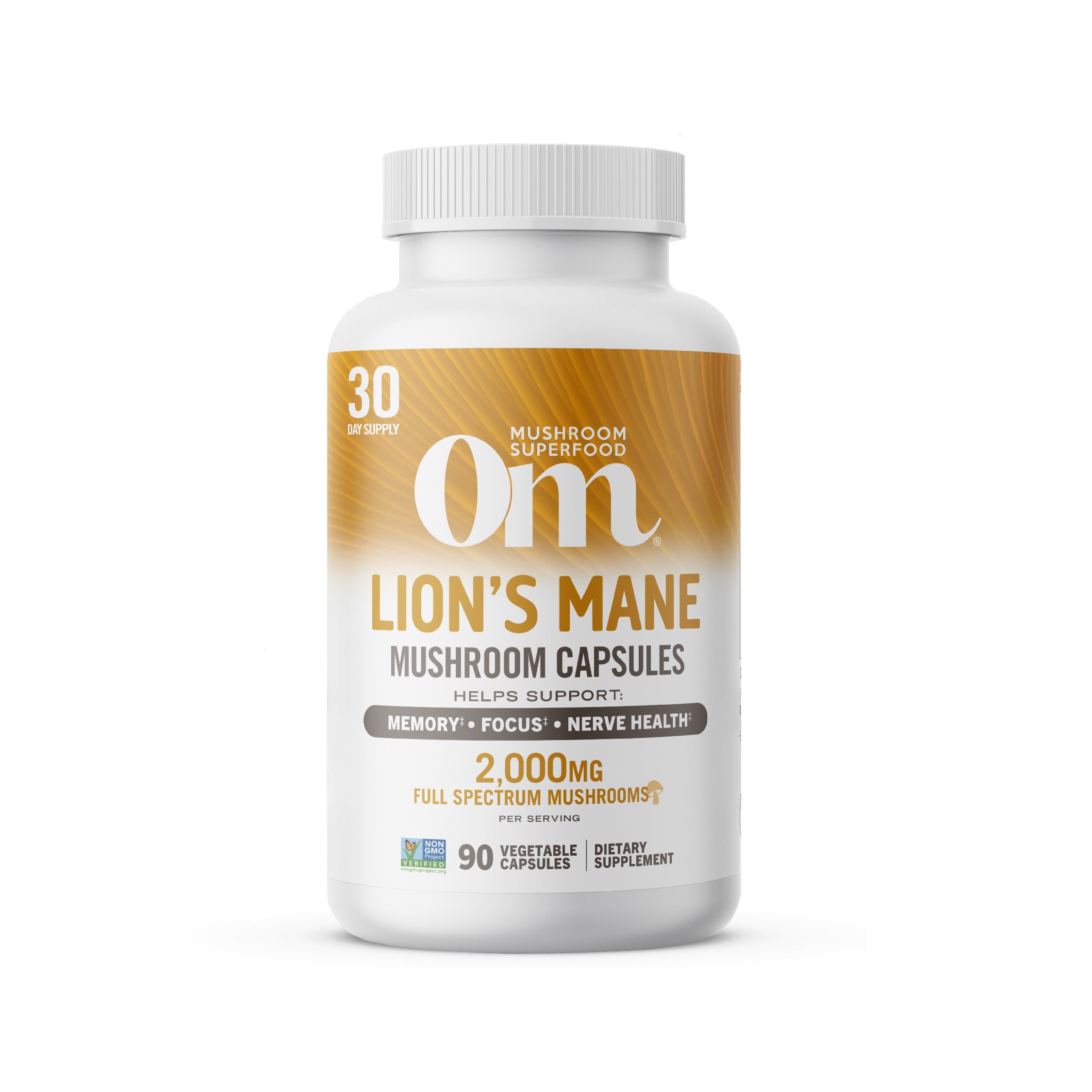 Lion’s Mane Mushroom Capsules - Om Mushroom Superfood product image