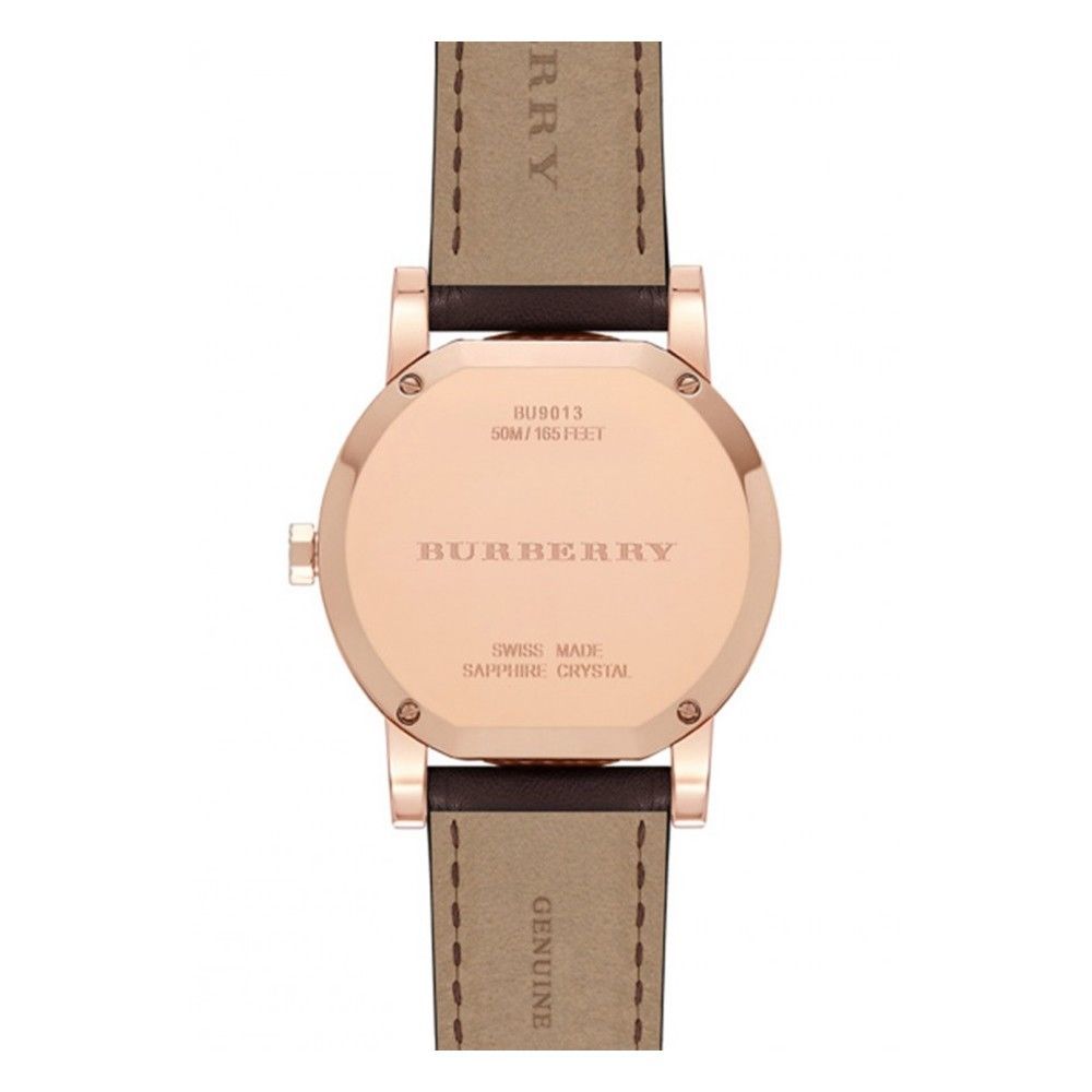 burberry watch brown leather strap