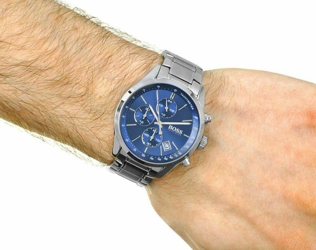 hugo boss grand prix watch blue