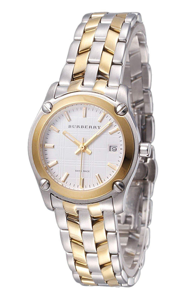 burberry gold and silver watch