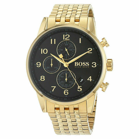 hugo boss watch gold men