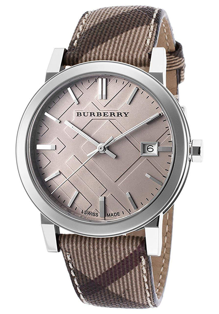 burberry heritage beige leather watch