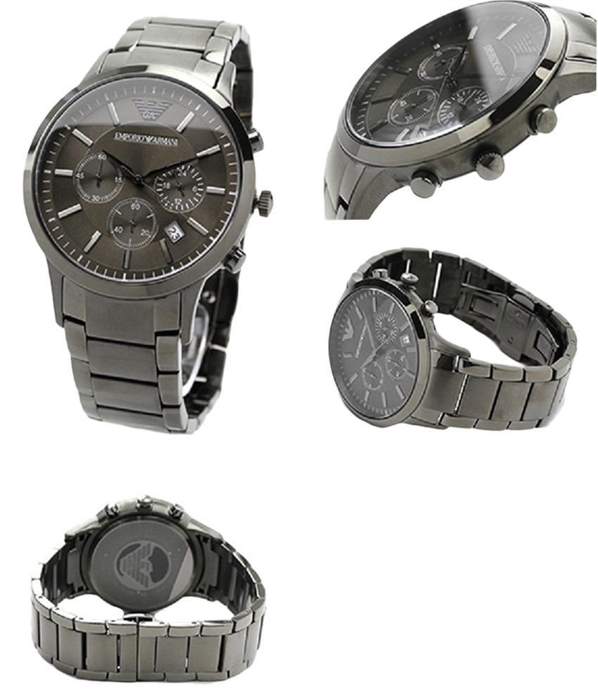 Emporio Armani | Accessories | Emporio Armani Ar2454 Mens Black Leather  Analog Dial Quartz Wrist Watch Ey7 | Poshmark