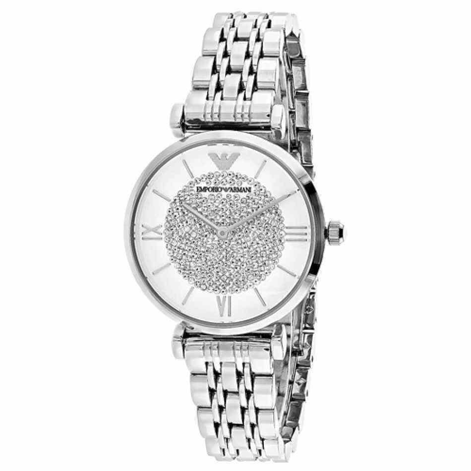 emporio armani women's stainless steel bracelet watch 32mm ar1925