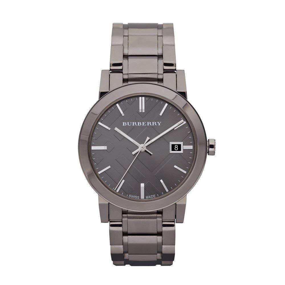 burberry men's bu9007 gunmetal pvd stainless steel watch