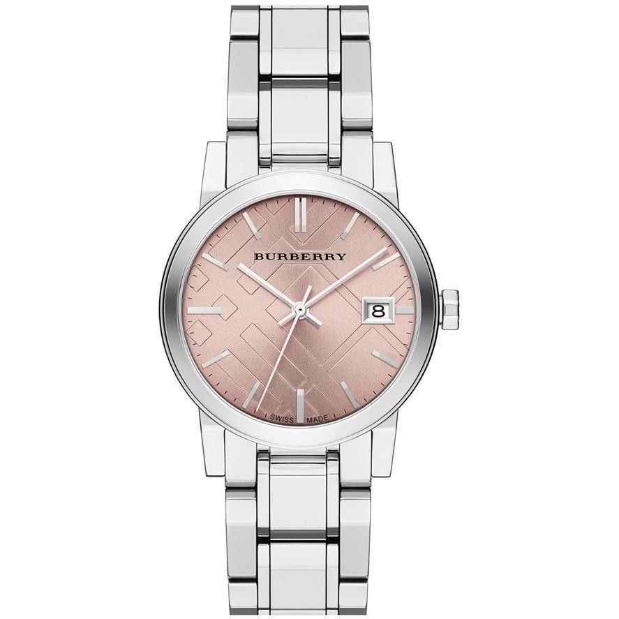 burberry watch women silver