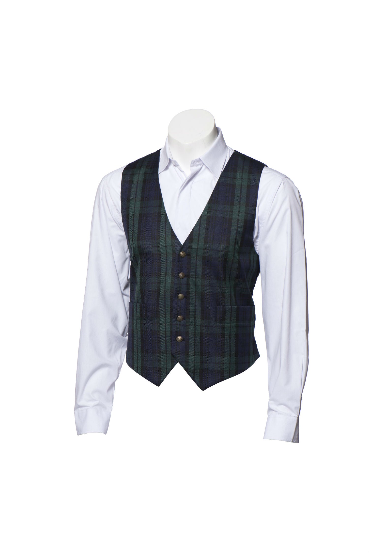 Black Watch tartan waistcoat