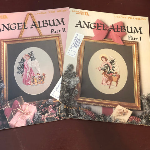 Leisure Arts, Set of 2, Angel Album Part 1 and 2, Leaflet 731