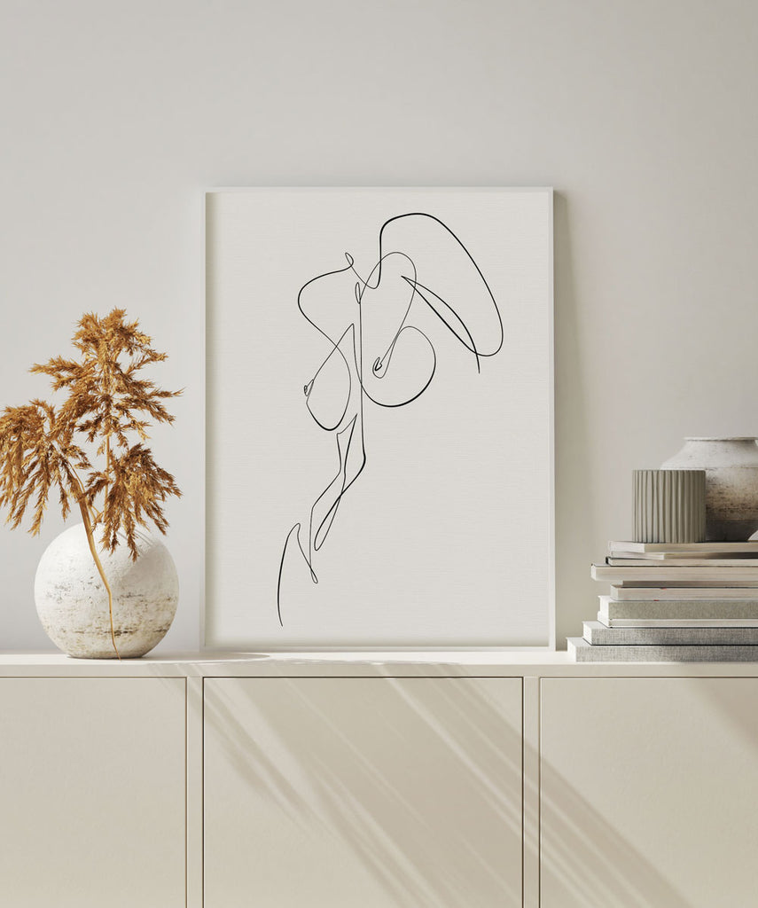 Abstract Body Form Printable Wall Art Infinite Noon