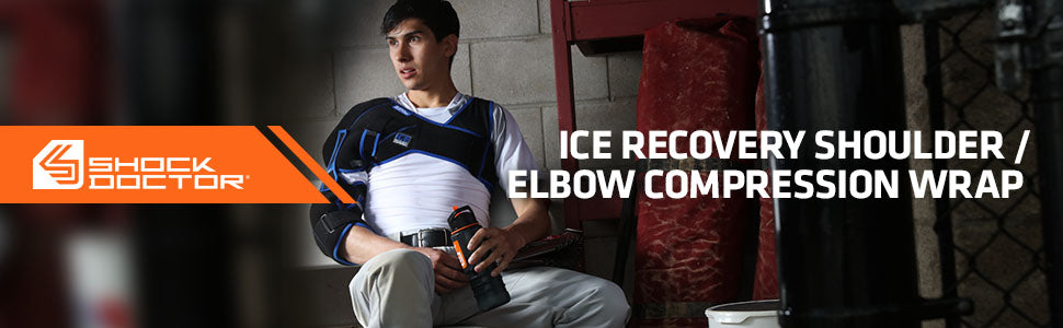 Shock Doctor Ice Recovery Shoulder-Elbow Compression Wrap Product Header Image