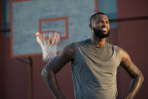 DeMarcus Cousins with Mouthguard