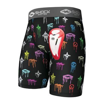 Shock Doctor Men's Impact & Compression Shorts with Carbon
