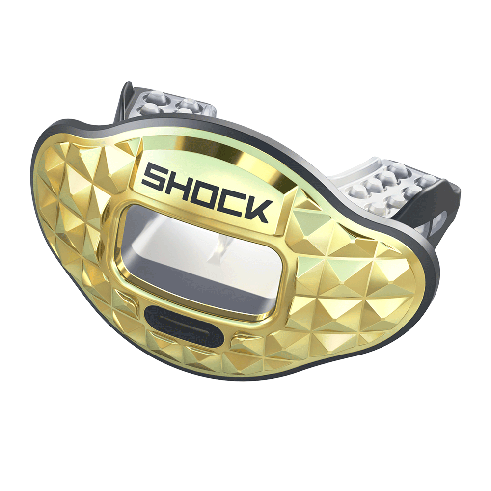 Chrome 3d Pyramid Max Airflow Football Mouthguard Shock Doctor