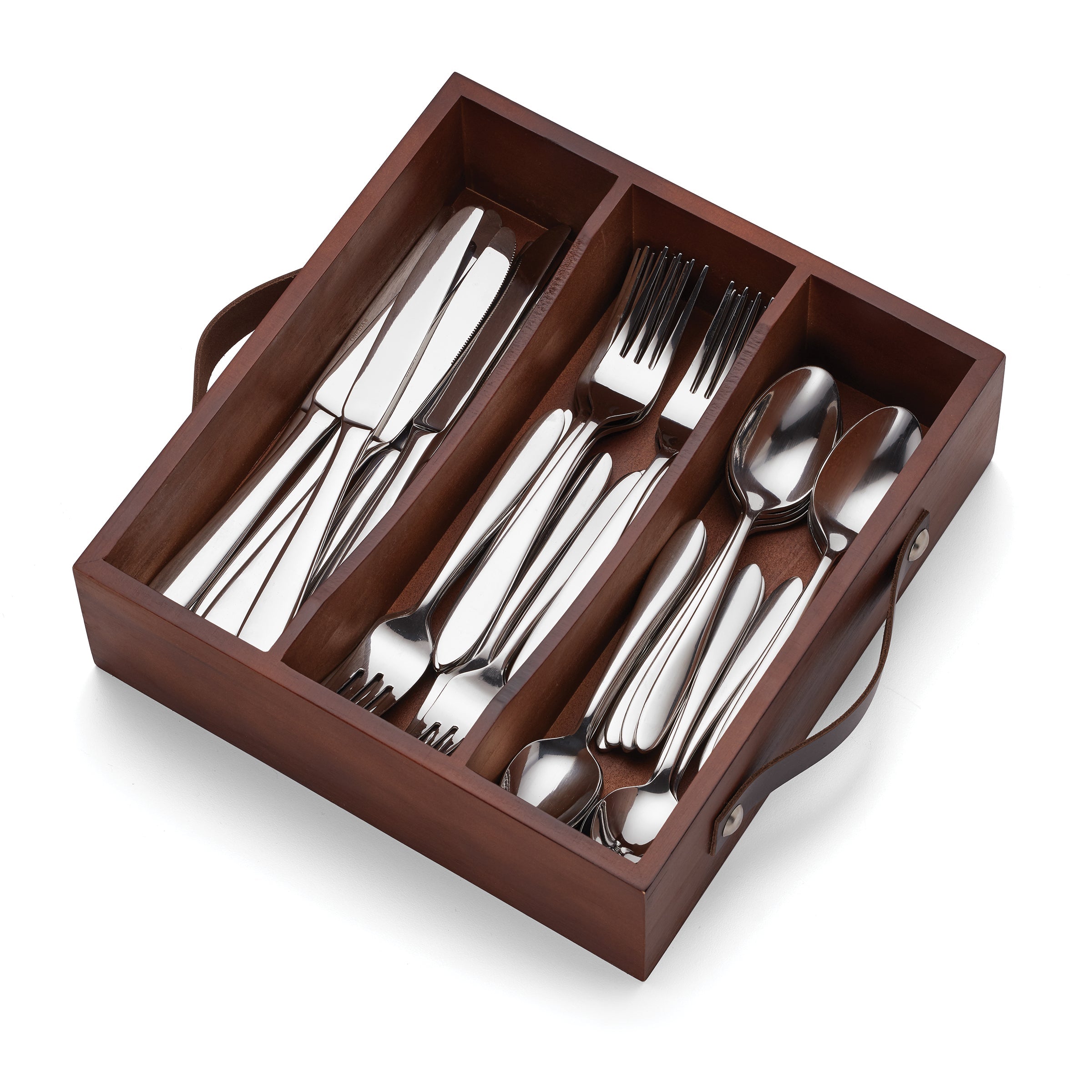  Mooncrest 30 Piece Flatware Set + Caddy