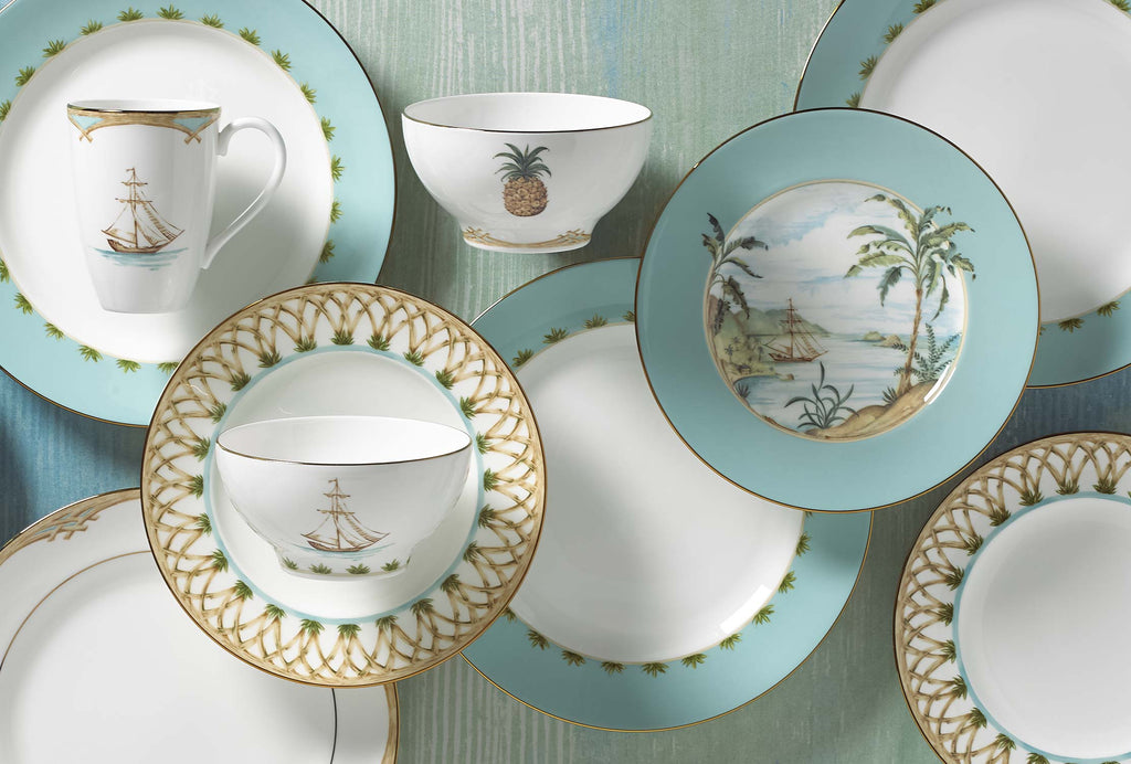 Blue Bay 8-Piece Espresso Cup & Saucer Set