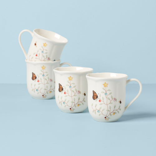 Santa Barbara Design Studio Holiday Organic 'Joy' Mug, Set of 4 - lily &  onyx