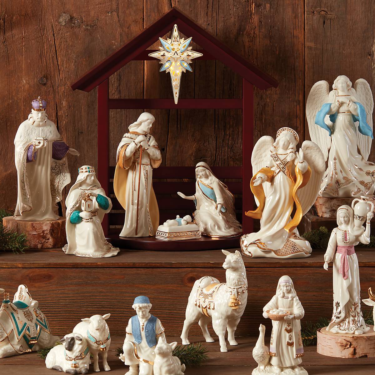 First Blessing Nativity™ Wood Créche Lenox Corporation