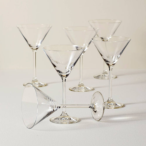 Lenox 893570 Holiday Decal 4-Piece Martini Glass Set