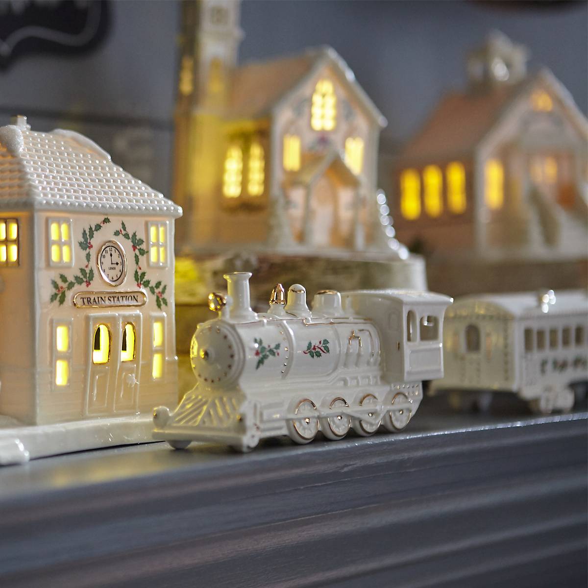 Other Lenox Collectibles Lenox Holiday Christmas Village Train and