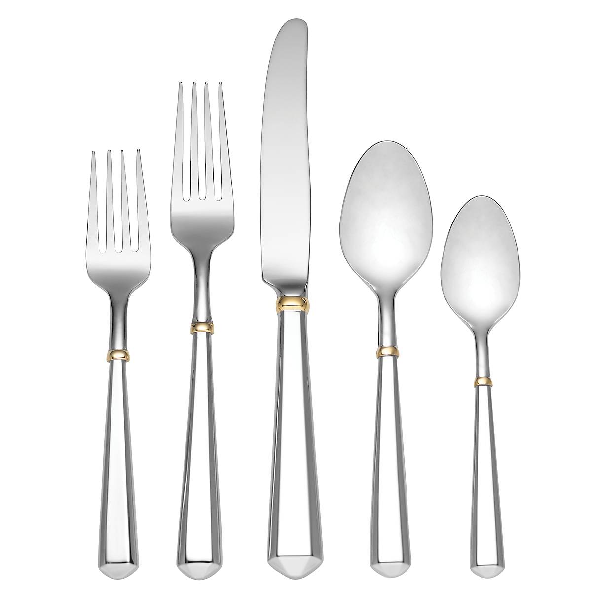 Todd Hill Gold 5-Piece Flatware Set – Lenox Corporation