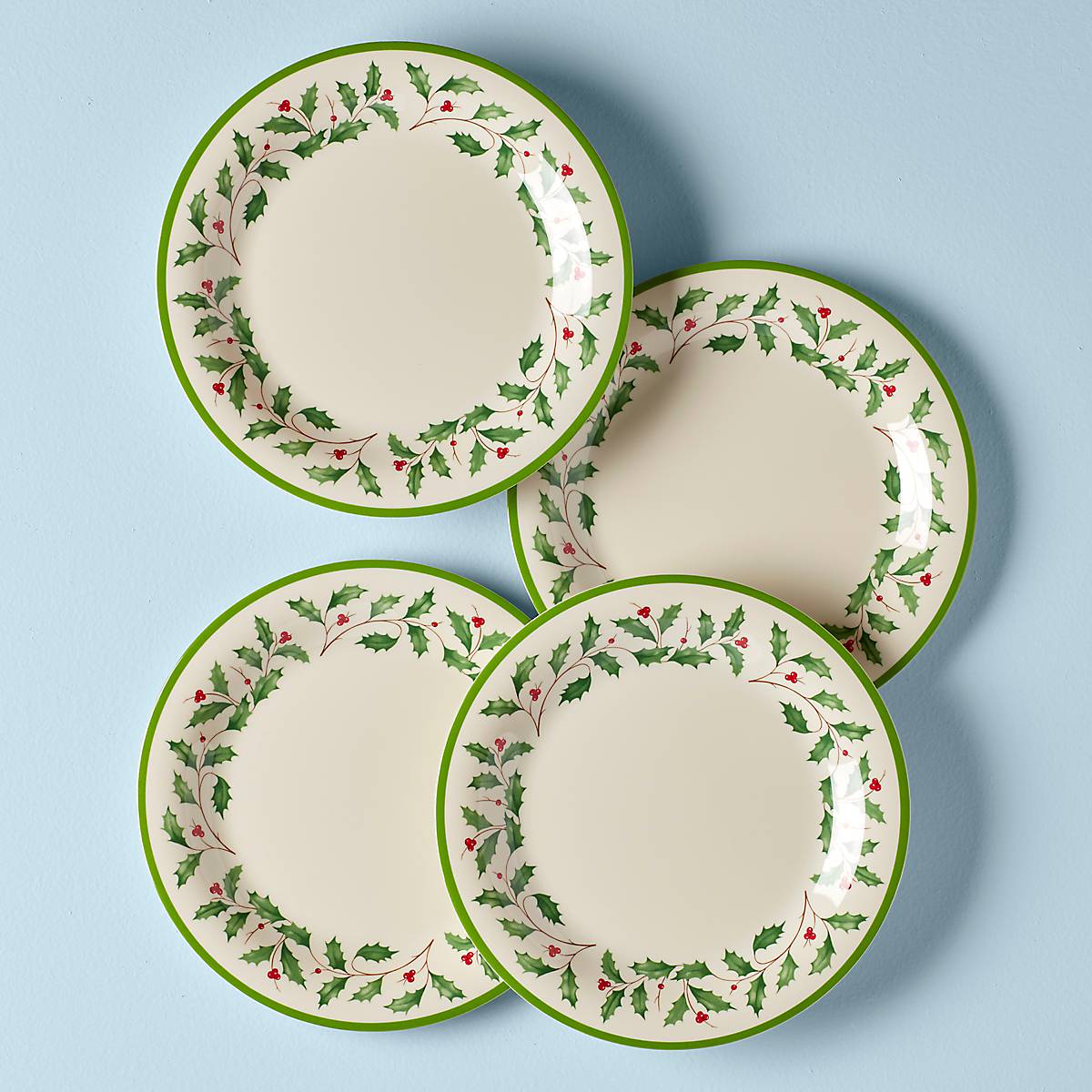 Holiday™ 4piece Melamine Dinner Plate Set Lenox Corporation