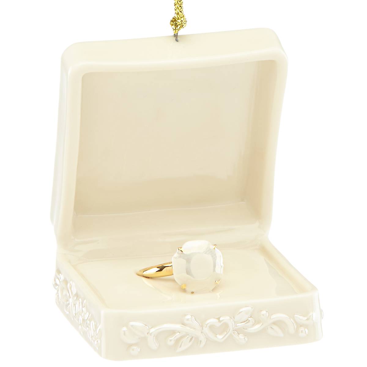 engagement ring box ornament