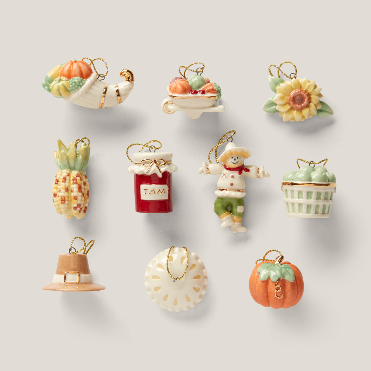 Autumn Favorites 10 Piece Ornament Set Lenox Corporation 4976