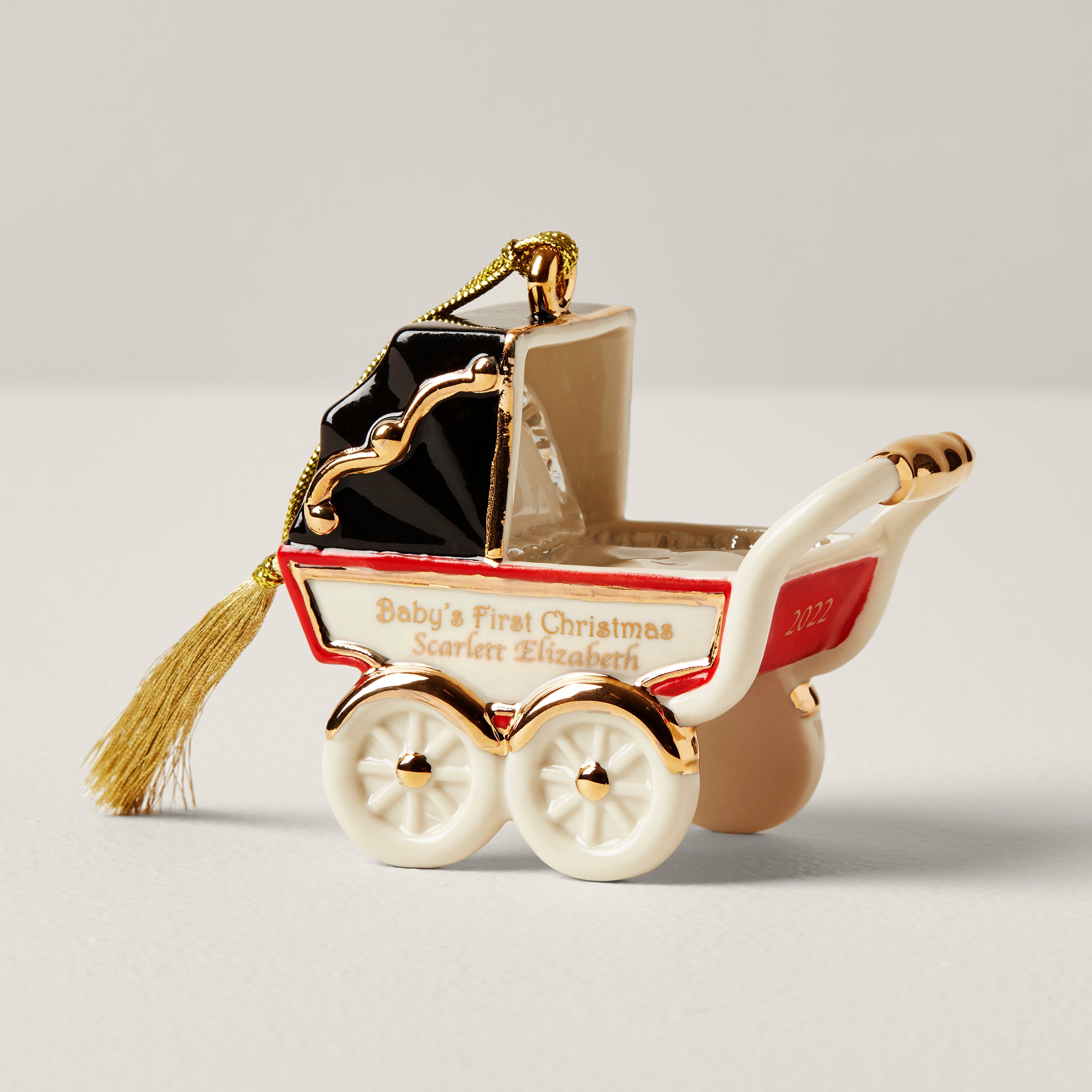 Image of Personalized Vintage Pram Ornament