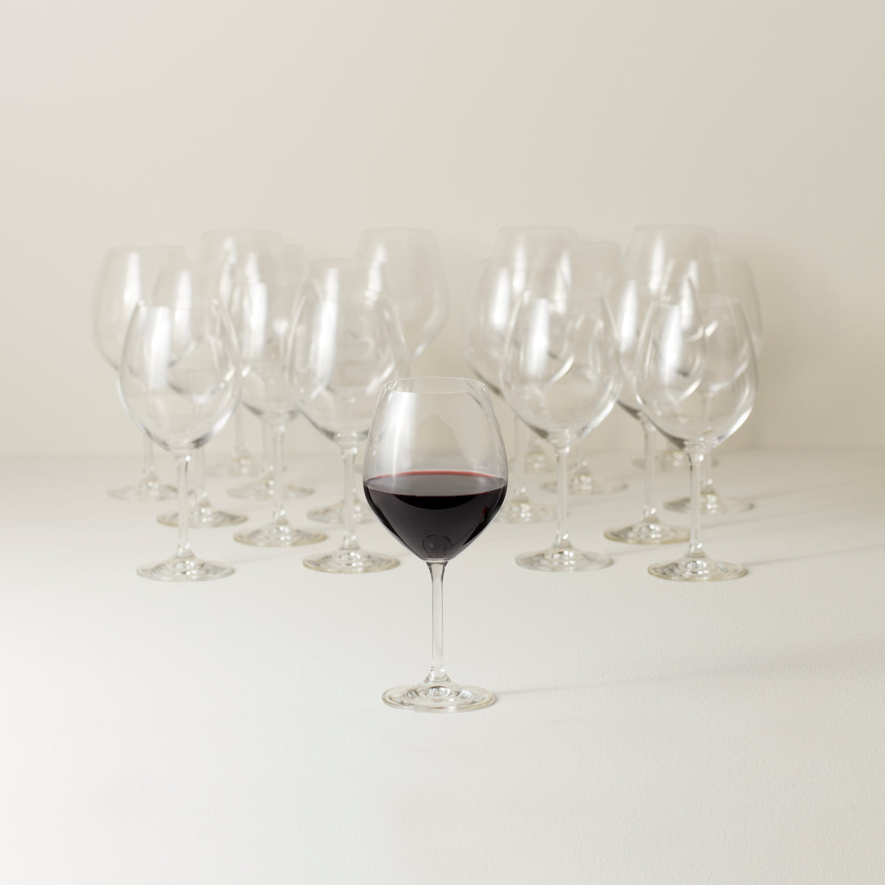 4pk Geneva Crystal 27.1oz Wine Glasses Red - Threshold Signature