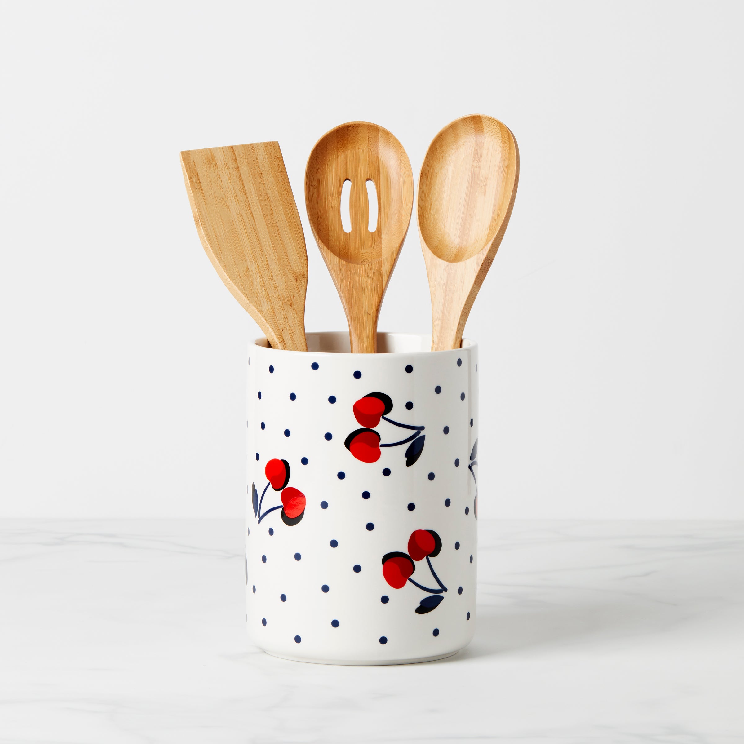 Vintage Cherry Dot 4-Piece Utensil Crock Set – Lenox Corporation