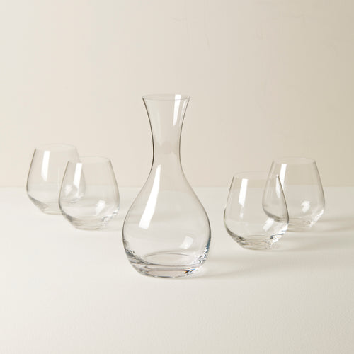 Personalized Lenox Tuscany Classic Decanter & Stemmed Wine Glasses Bar –  Happily Ever Etched