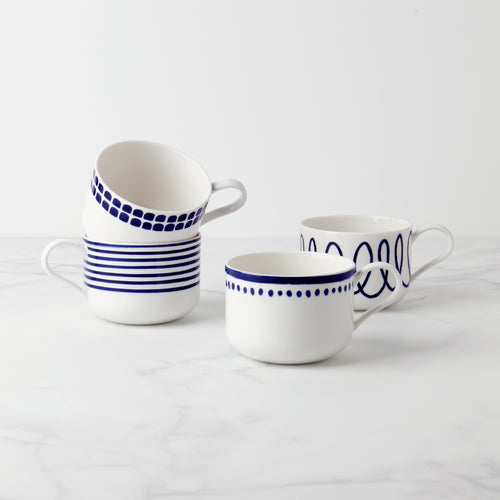 STRIPE ESPRESSO CUPS (SET OF 4) – Mason Maison