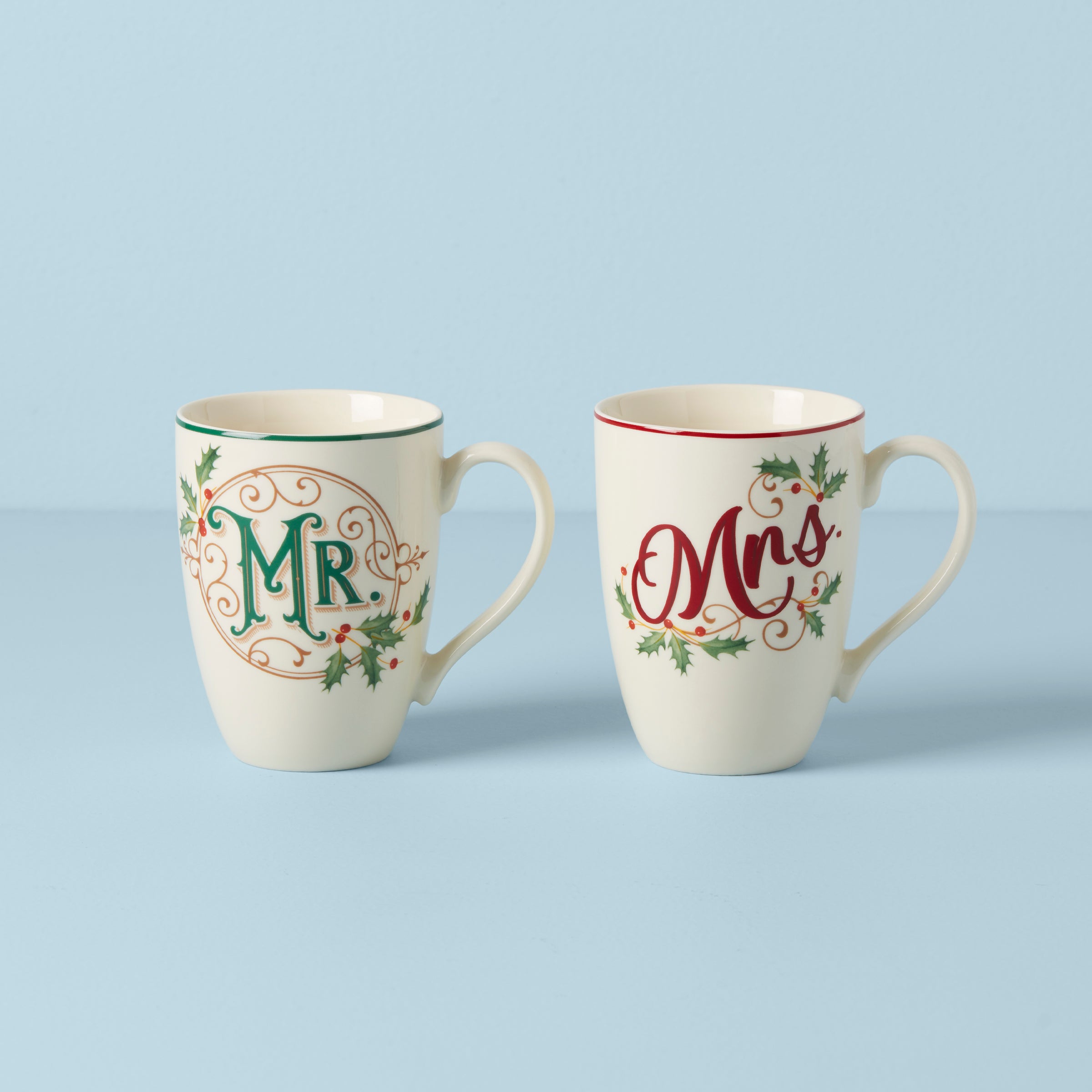 Image of Holiday<br> Mr. & Mrs. Mug Set