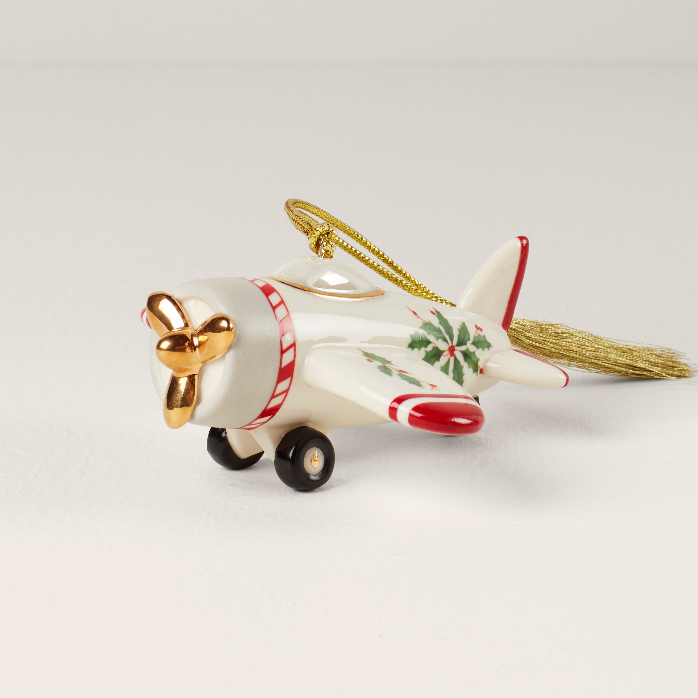 Image of Holiday Accent Airplane Ornament