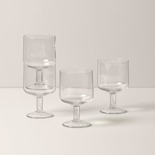 Meridian Stemless Blue Wine Glass, Set of 4