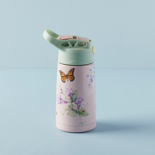 Butterfly Meadow Light Blue Tumbler With Straw – Lenox Corporation