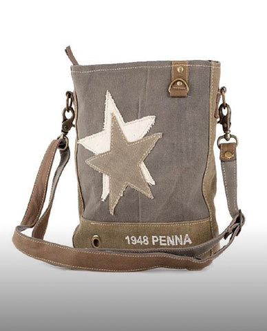 1948 PENNA DOUBLE STAR CROSS BODY