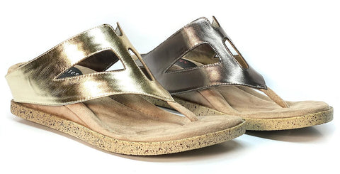 MODZORI 211101-1 AZIZA REV SANDAL GOLD/SLIVER