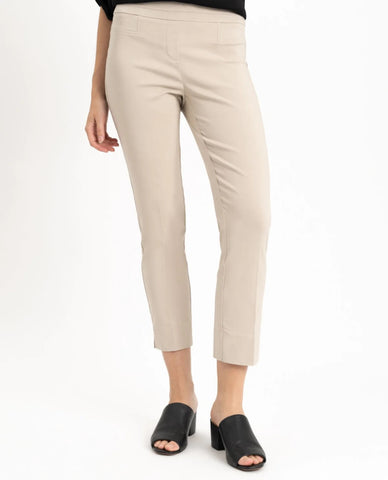 RENUAR R1542 CIGARETTE-STYLE ANKLE PANTS - CLASSIC COLORS - Cashew