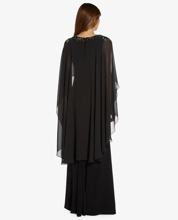 ADRIANNA PAPELL AP1E209931 BEADED POPOVER CHIFFON