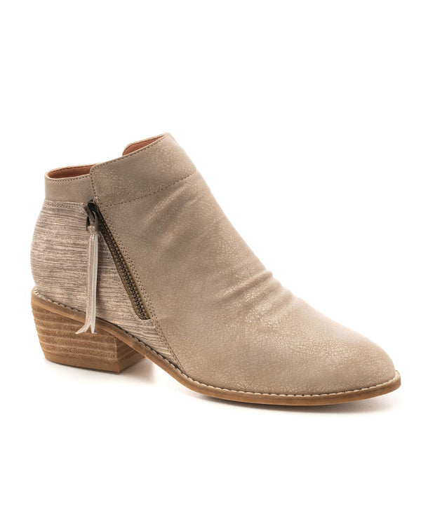 Corky's Footwear 80-9986 Basic Ankle Boot | Taupe Ankle Bootie