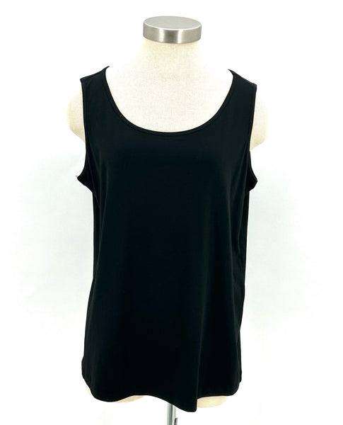 Multiples M42103TM Double Scoop Neck Solid Tank | Multiples Essentials