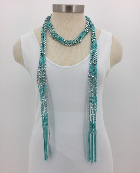 beaded scarf