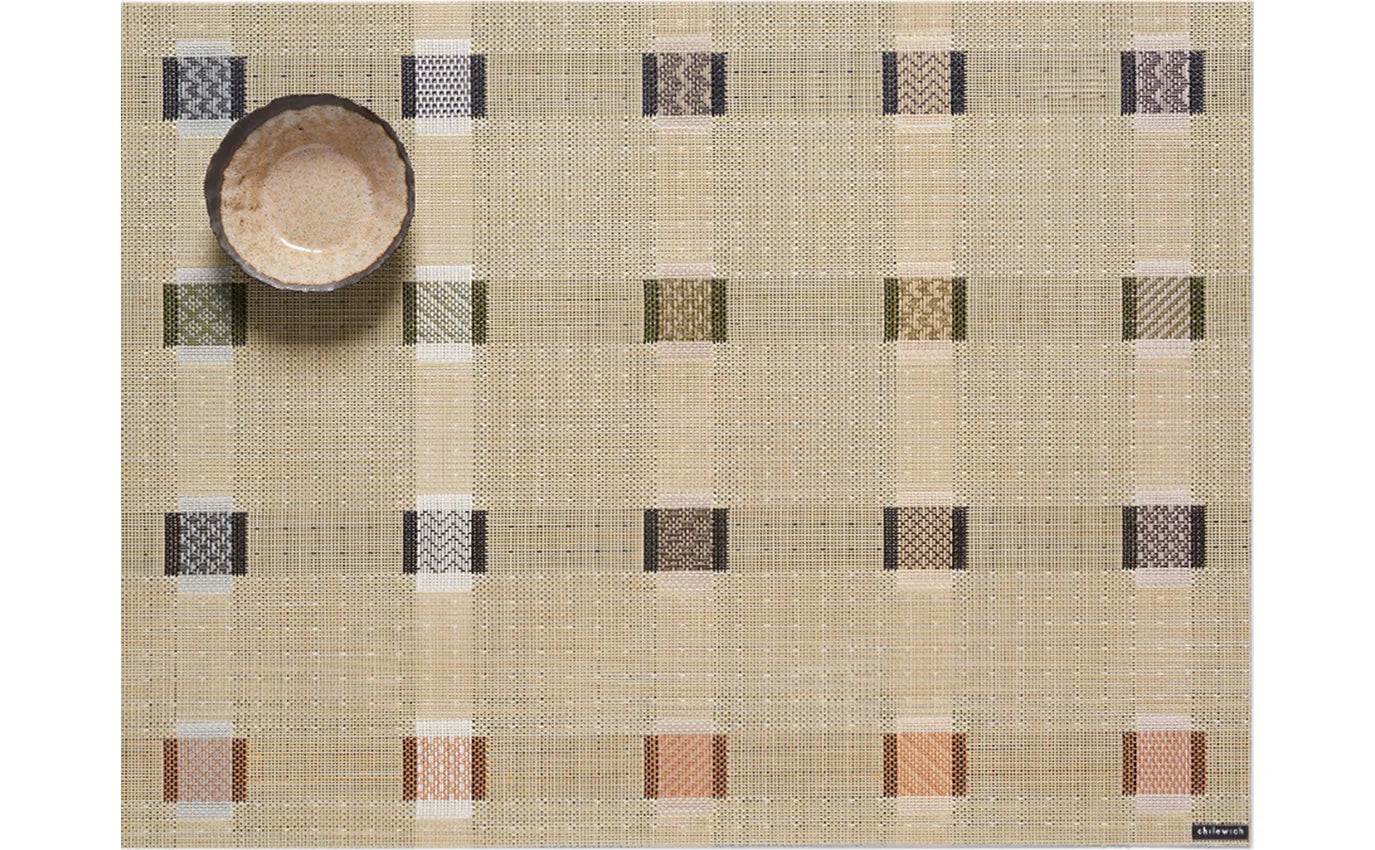 Chilewich Sampler Rectangle Placemats, Wheat