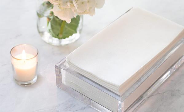 Lucite Guest Towel Holders