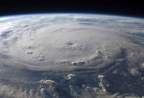 Hurricane aerial view