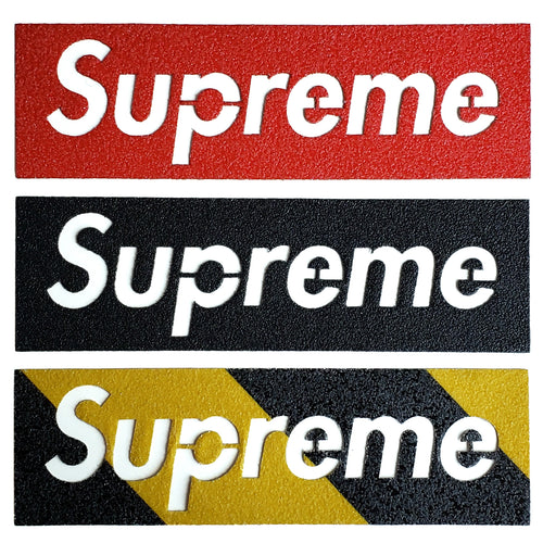 Supreme Box Logo Sticker - Cut Up - Red – Fan Cave