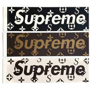 Louis Box Logo Stickers | Supreme Stickers