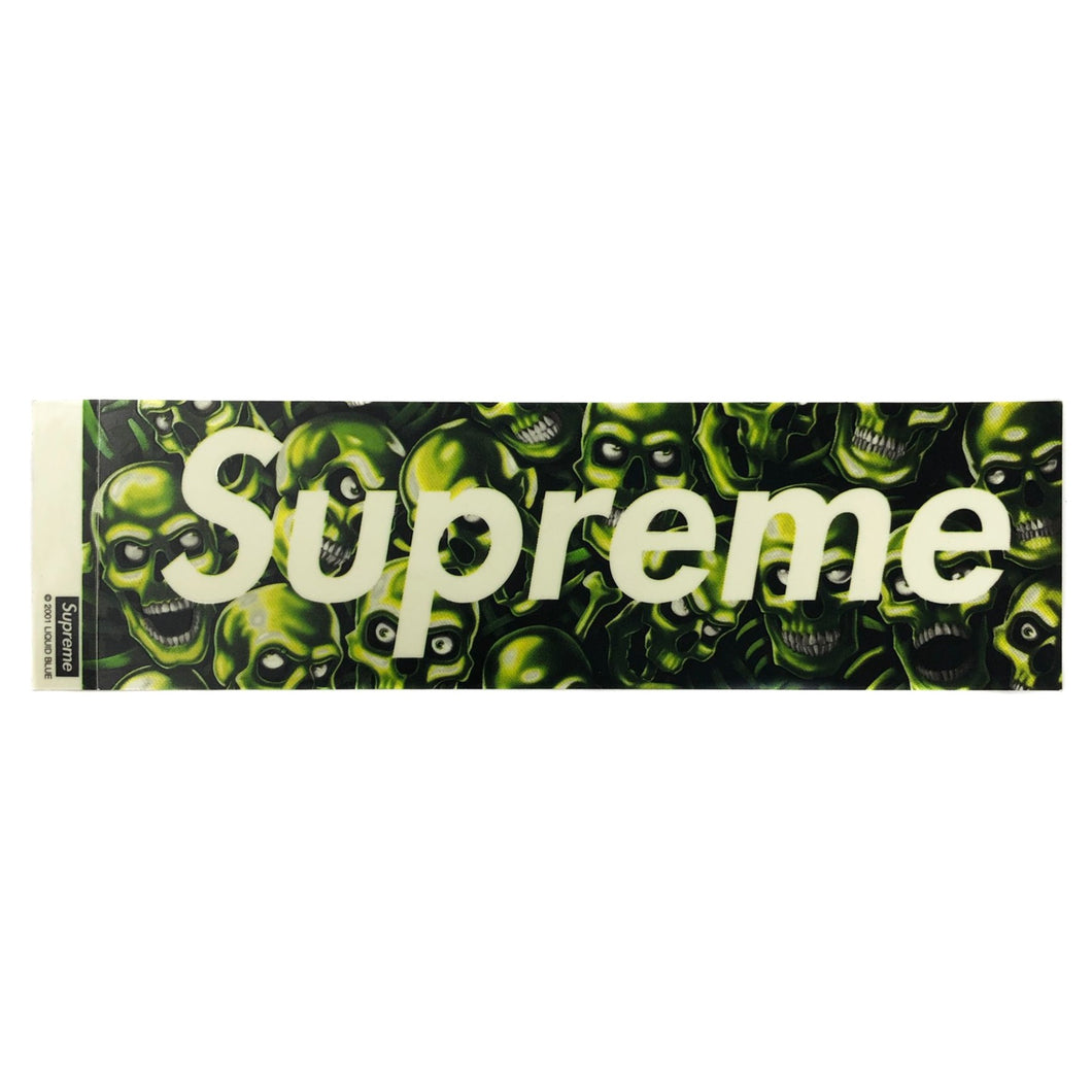 Supreme Skull Pile Box Logo Sticker Summer 2018 Supreme Stickers